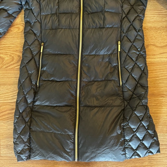 Michael Kors Ultra Lightweight Down Filled Gray Parka Size Small - Picture 4 of 7